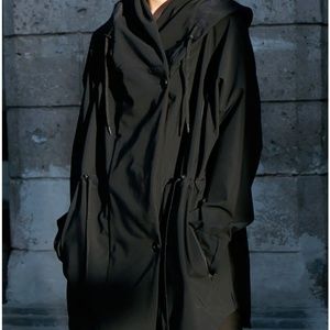 Euphoric - Cozy Hooded Cocoon Jacket in Black / Never Worn